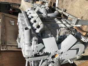 OM 355 Mercedes Benz engine with gear box ZF